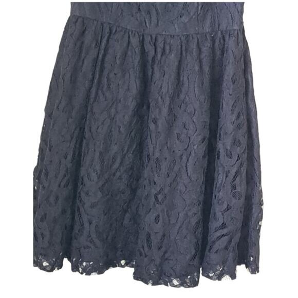 NWT Lauren Conrad Black Lace Fit & Flare Dress Size 4 - Picture 6 of 15